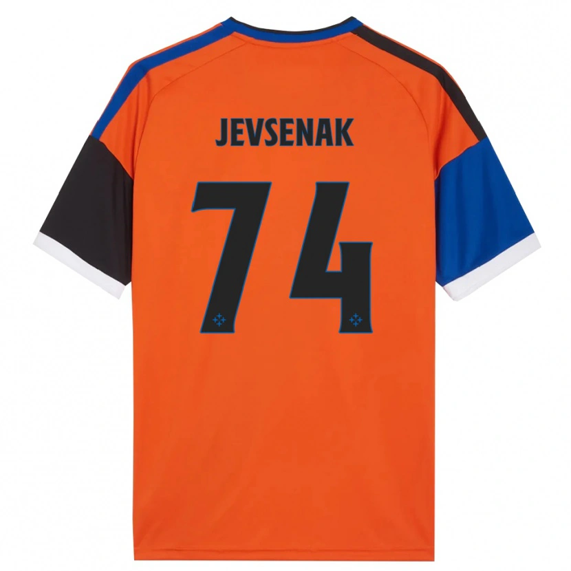 Danxen Kid Zan Jevsenak #74 Orange Blue Black White Away Jersey 2026/27 T-Shirt