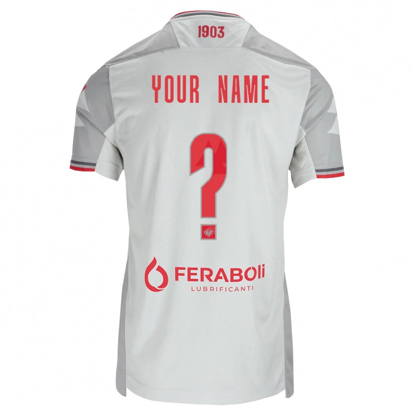Danxen Kid Your Name #0 Grey White Red Away Jersey 2026/27 T-Shirt