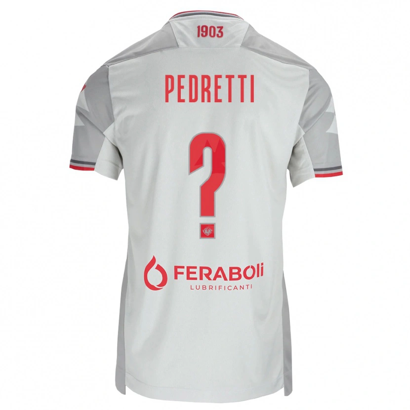 Danxen Kid Luca Pedretti #0 Grey White Red Away Jersey 2026/27 T-Shirt