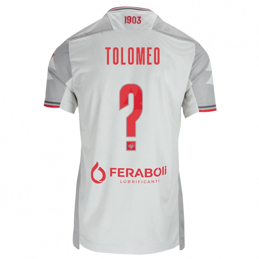 Danxen Kid Gabriel Tolomeo #0 Grey White Red Away Jersey 2026/27 T-Shirt