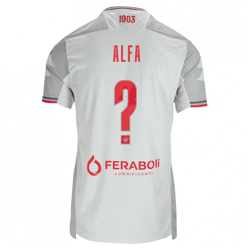 Danxen Kid Karim Alfa #0 Grey White Red Away Jersey 2026/27 T-Shirt