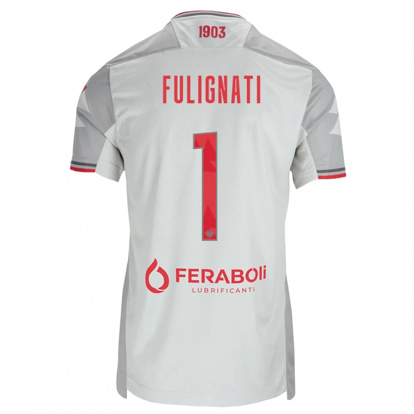 Danxen Kid Andrea Fulignati #1 Grey White Red Away Jersey 2026/27 T-Shirt