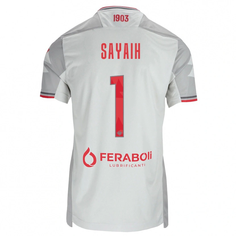 Danxen Kid Ilyas Sayaih #1 Grey White Red Away Jersey 2026/27 T-Shirt
