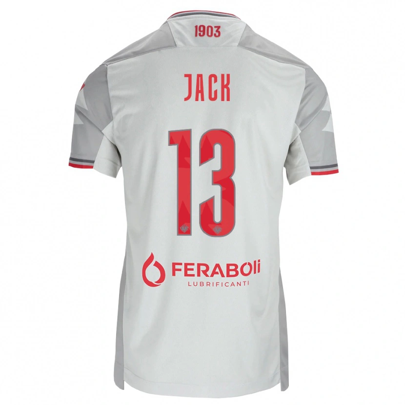 Danxen Kid Fellipe Jack #13 Grey White Red Away Jersey 2026/27 T-Shirt