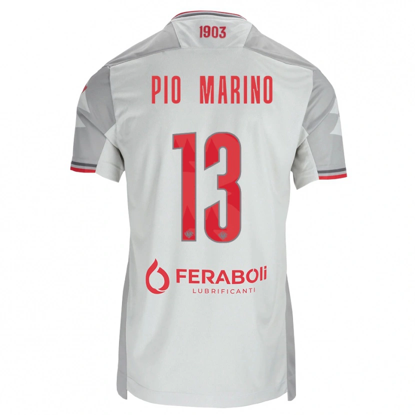 Danxen Kid Lorenzo Pio Marino #13 Grey White Red Away Jersey 2026/27 T-Shirt