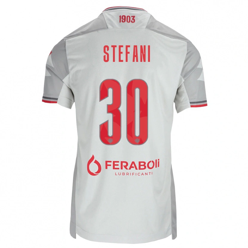 Danxen Kid Christian Stefani #30 Grey White Red Away Jersey 2026/27 T-Shirt