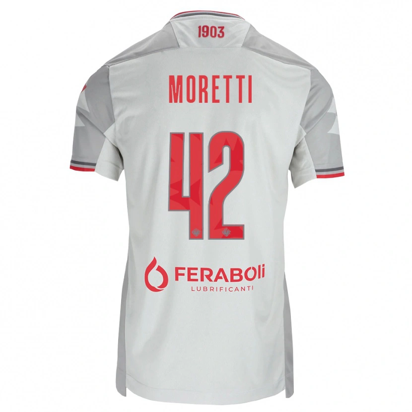 Danxen Kid Lorenzo Moretti #42 Grey White Red Away Jersey 2026/27 T-Shirt