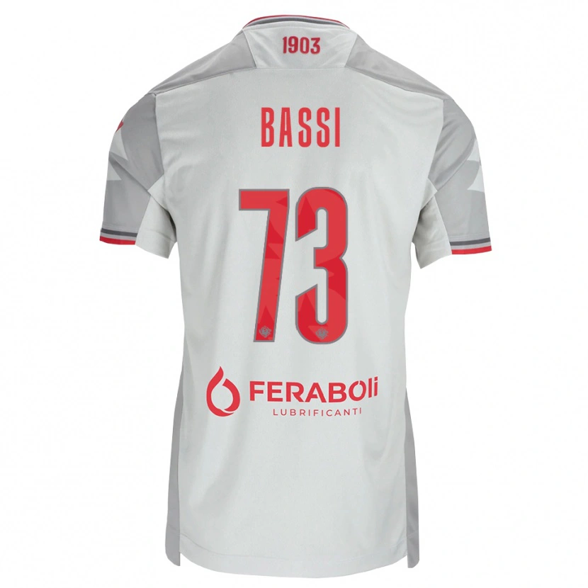 Danxen Kid Emanuele Bassi #73 Grey White Red Away Jersey 2026/27 T-Shirt