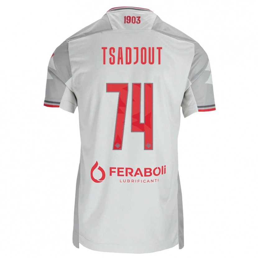Danxen Kid Frank Tsadjout #74 Grey White Red Away Jersey 2026/27 T-Shirt