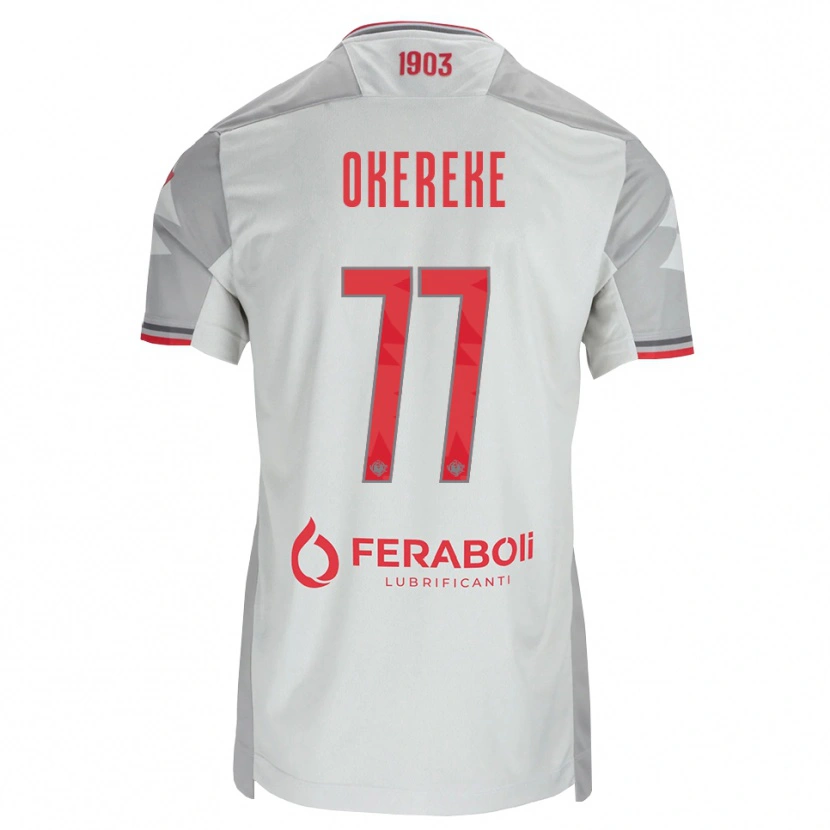 Danxen Kid David Okereke #77 Grey White Red Away Jersey 2026/27 T-Shirt