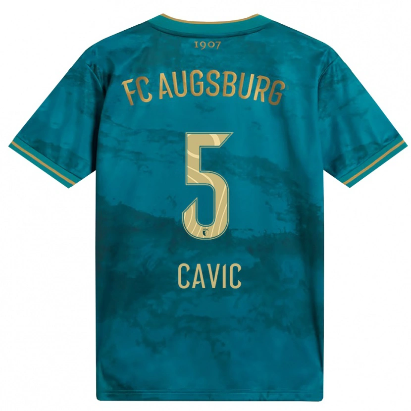 Danxen Kid Andrej Cavic #5 Green Brown Away Jersey 2026/27 T-Shirt