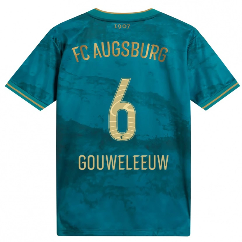 Danxen Kid Jeffrey Gouweleeuw #6 Green Brown Away Jersey 2026/27 T-Shirt