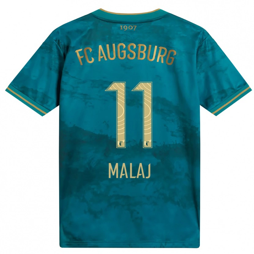 Danxen Kid Aris Malaj #11 Green Brown Away Jersey 2026/27 T-Shirt
