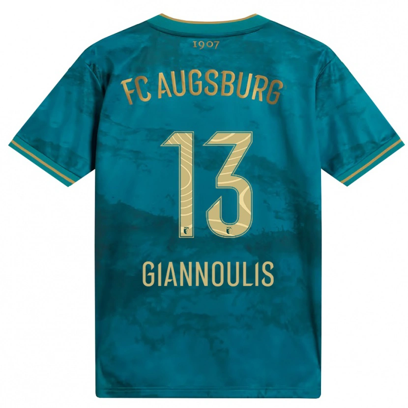 Danxen Kid Dimitrios Giannoulis #13 Green Brown Away Jersey 2026/27 T-Shirt