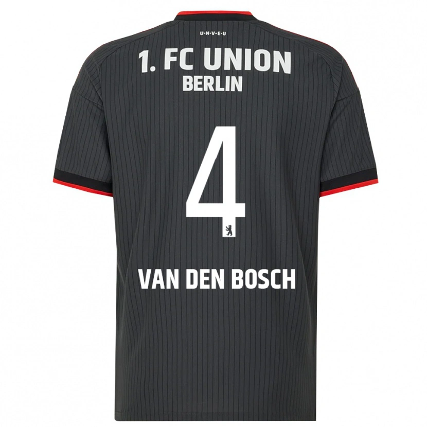 Danxen Kid Zeno Van Den Bosch #4 Black White Red Away Jersey 2026/27 T-Shirt