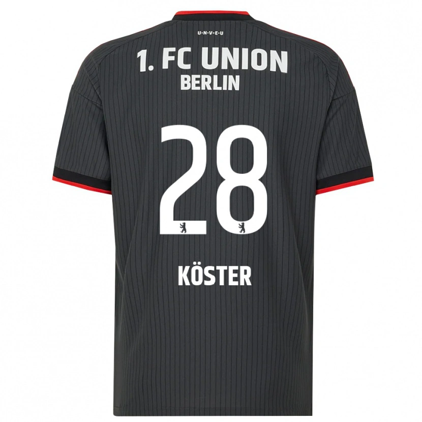 Danxen Kid Leonie Köster #28 Black White Red Away Jersey 2026/27 T-Shirt