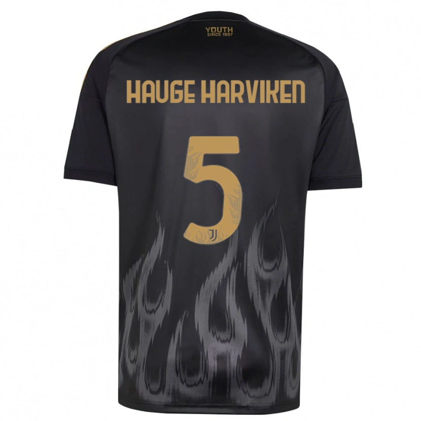 Danxen Kid Mathilde Hauge Harviken #5 Black Brown Third Jersey 2026/27 T-Shirt