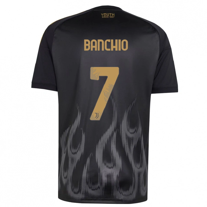 Danxen Kid Gianluca Banchio #7 Black Brown Third Jersey 2026/27 T-Shirt