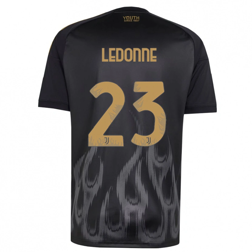 Danxen Kid Nicolo Ledonne #23 Black Brown Third Jersey 2026/27 T-Shirt