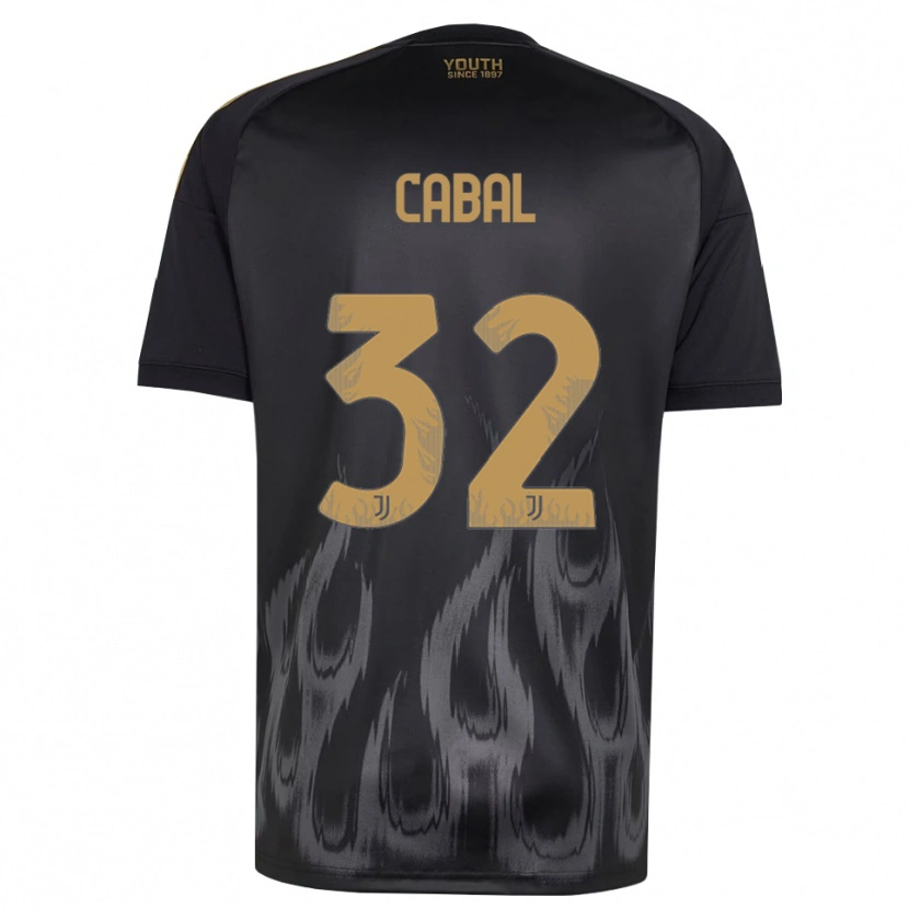 Danxen Kid Juan Cabal #32 Black Brown Third Jersey 2026/27 T-Shirt