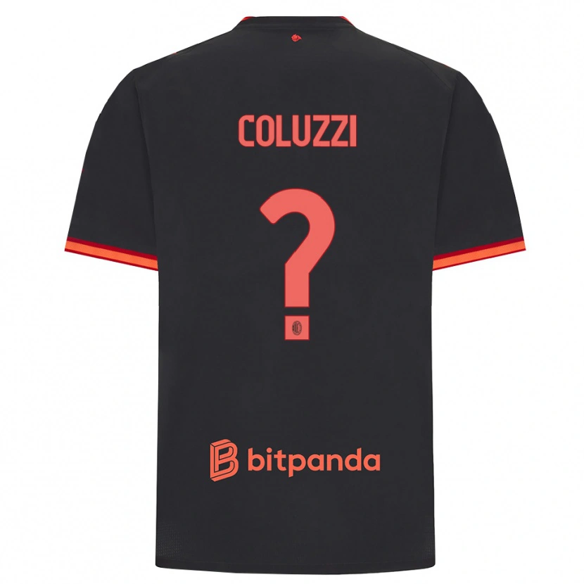 Danxen Kid Simone Coluzzi #0 Black Red Third Jersey 2026/27 T-Shirt