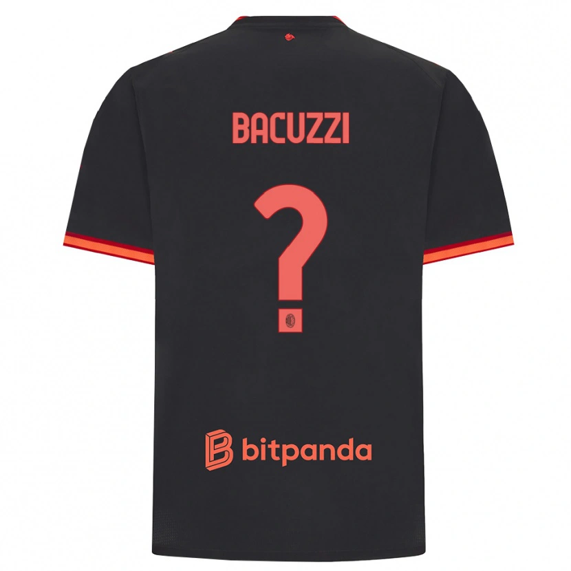 Danxen Kid Christian Bacuzzi #0 Black Red Third Jersey 2026/27 T-Shirt