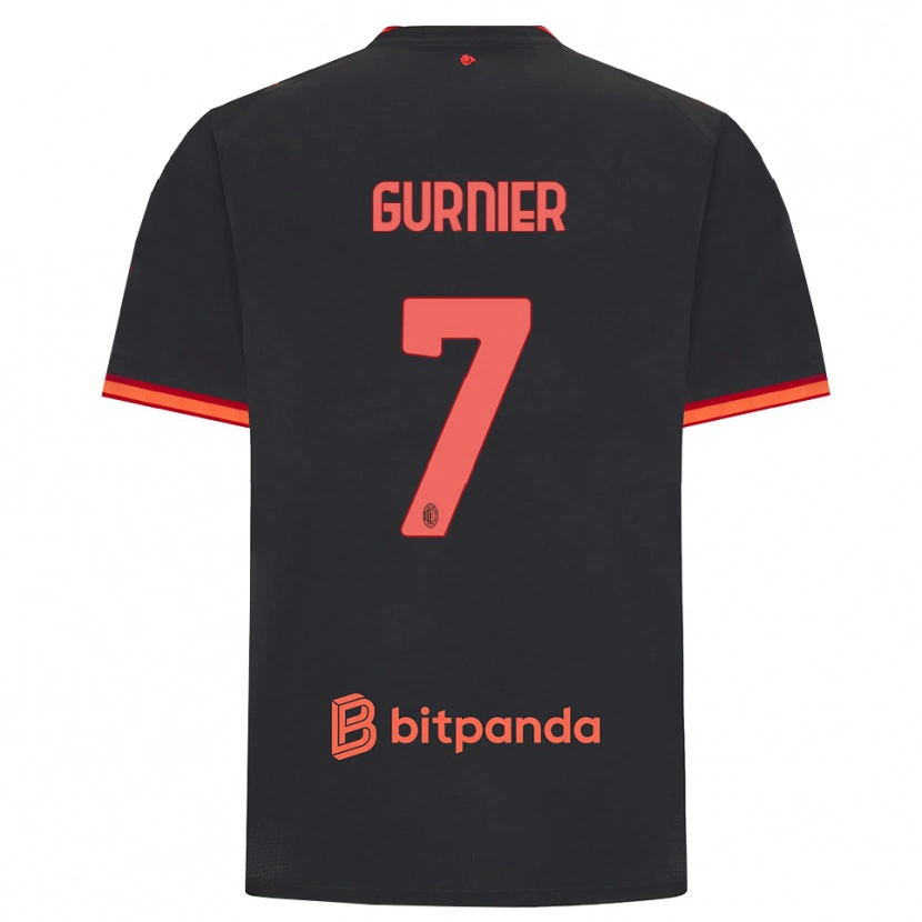Danxen Kid Aurelien Guernier #7 Black Red Third Jersey 2026/27 T-Shirt