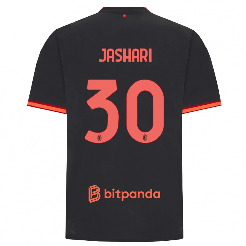 Danxen Kid Ardon Jashari #30 Black Red Third Jersey 2026/27 T-Shirt