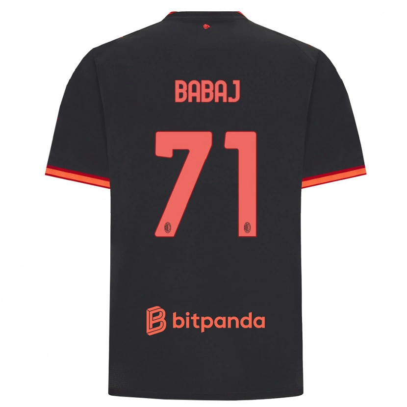 Danxen Kid Aron Babaj #71 Black Red Third Jersey 2026/27 T-Shirt