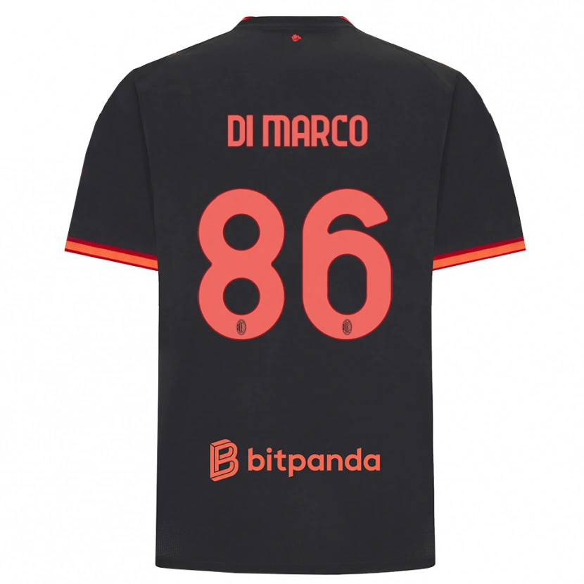 Danxen Kid Luca Di Marco #86 Black Red Third Jersey 2026/27 T-Shirt