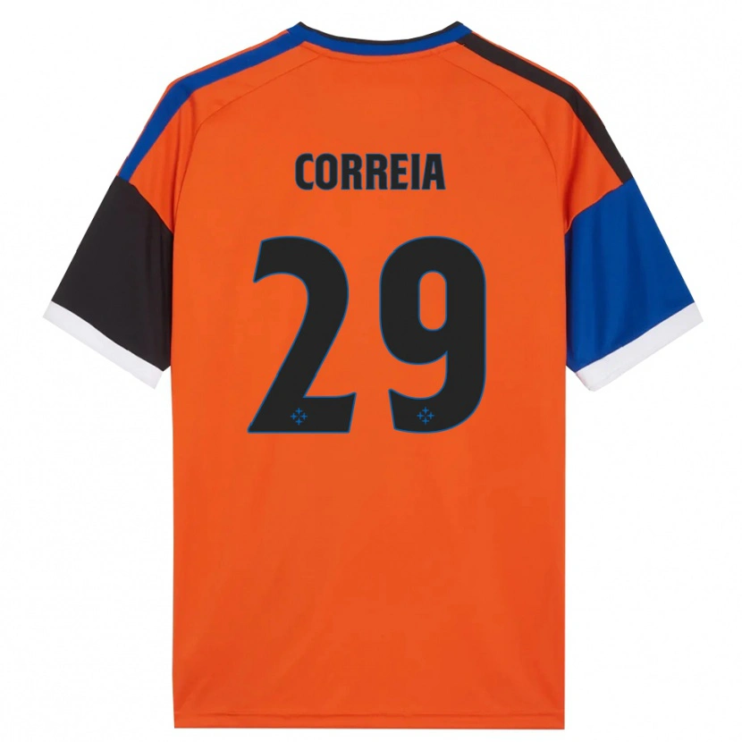 Danxen Kid Omar Correia #29 Orange Blue Black White Away Jersey 2026/27 T-Shirt