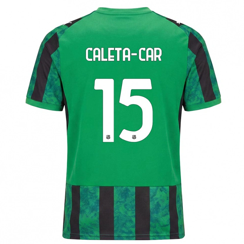 Danxen Men Duje Caleta-Car #15 Green Black White Home Jersey 2026/27 T-Shirt