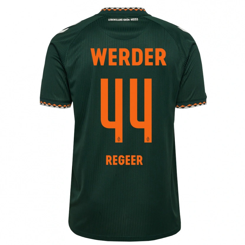 Danxen Men Youri Regeer #44 Dark Green Orange White Away Jersey 2026/27 T-Shirt