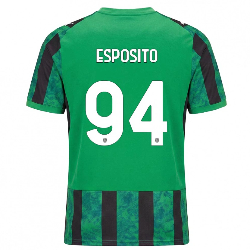 Danxen Men Sebastiano Esposito #94 Green Black White Home Jersey 2026/27 T-Shirt