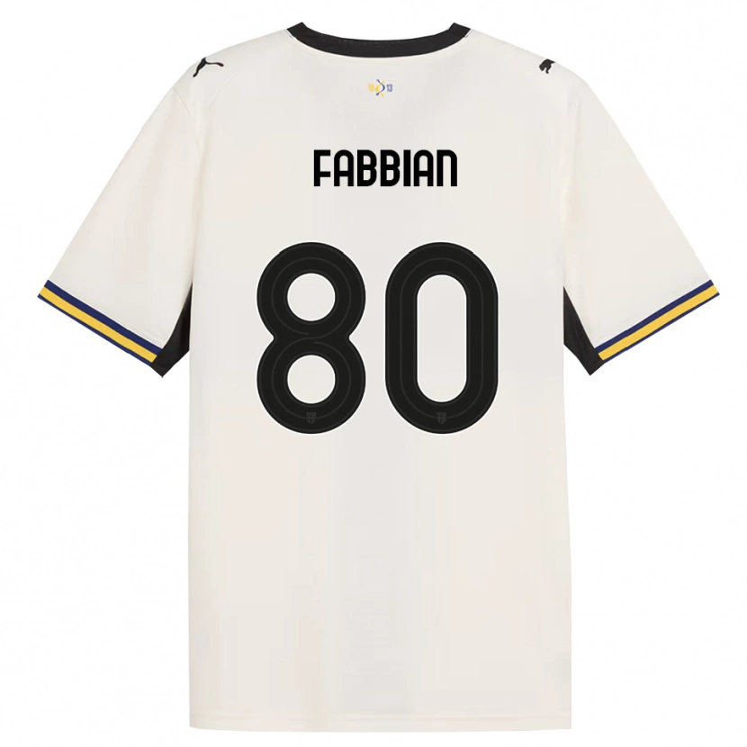 Danxen Men Giovanni Fabbian #80 Off-White Black Yellow Home Jersey 2026/27 T-Shirt