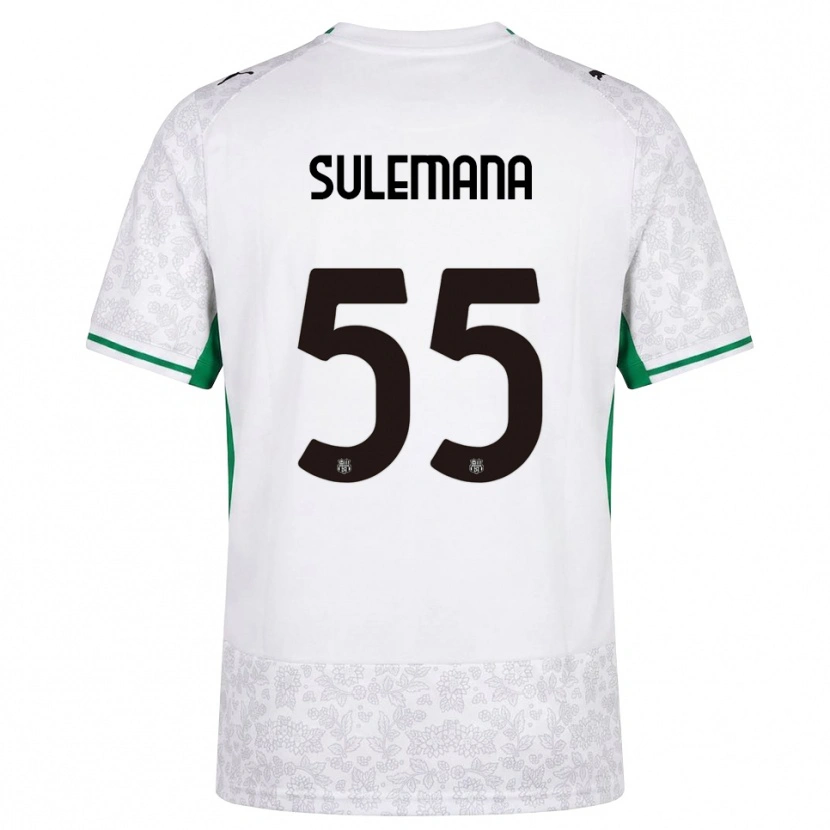 Danxen Men Ibrahim Sulemana #55 White Black Green Away Jersey 2026/27 T-Shirt