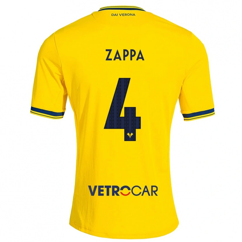 Danxen Men Gabriele Zappa #4 Yellow Red Away Jersey 2026/27 T-Shirt