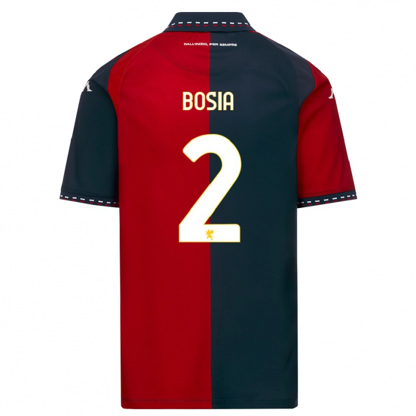 Danxen Men Davide Bosia #2 Red Black White Home Jersey 2026/27 T-Shirt