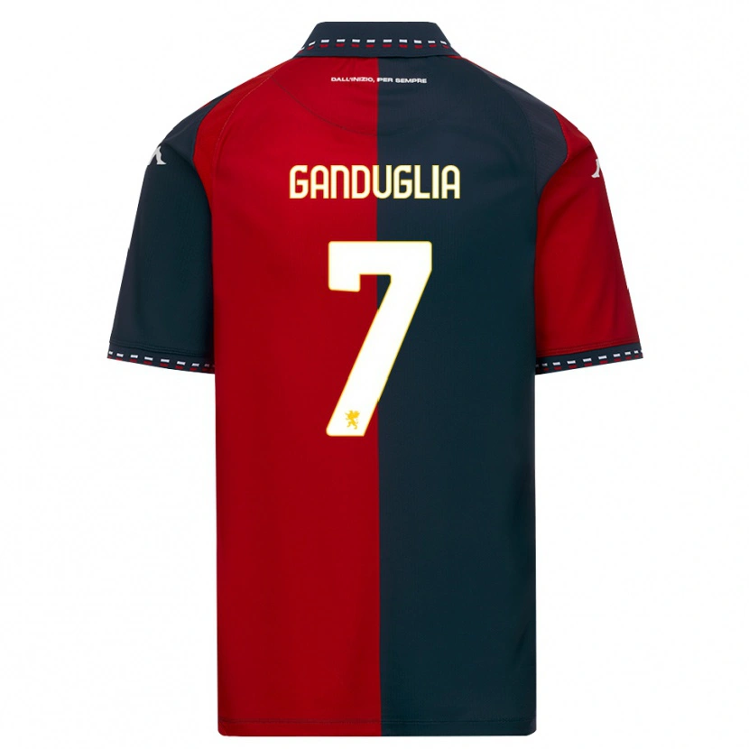 Danxen Men Luca Ganduglia #7 Red Black White Home Jersey 2026/27 T-Shirt
