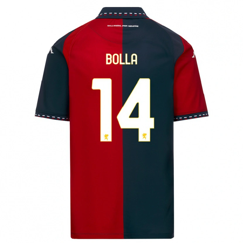 Danxen Men Nicolò Bolla #14 Red Black White Home Jersey 2026/27 T-Shirt