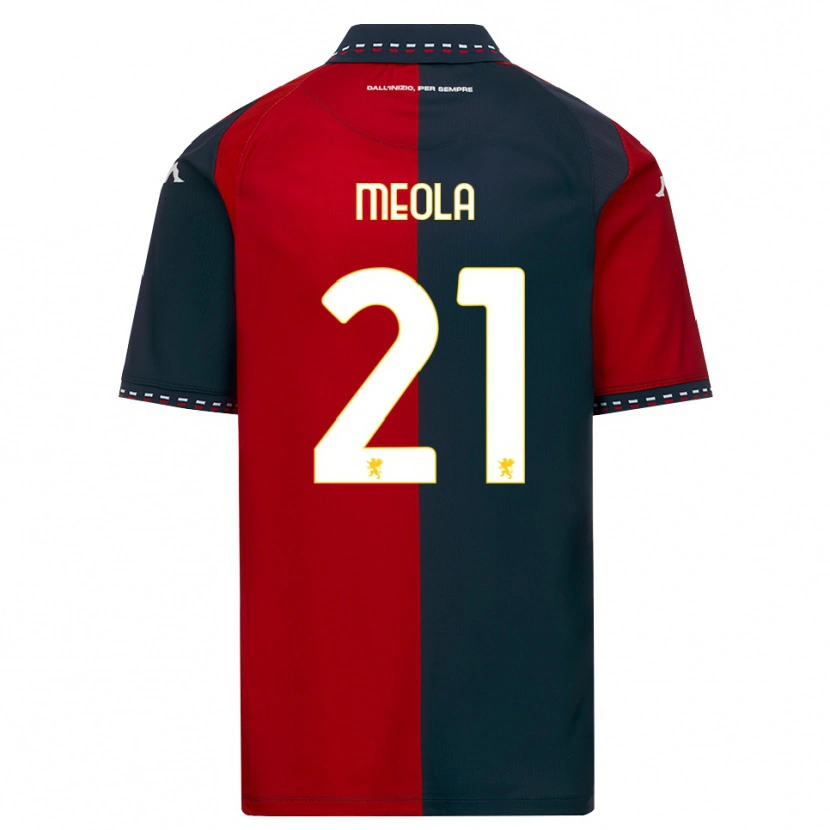 Danxen Men Kevin Meola #21 Red Black White Home Jersey 2026/27 T-Shirt