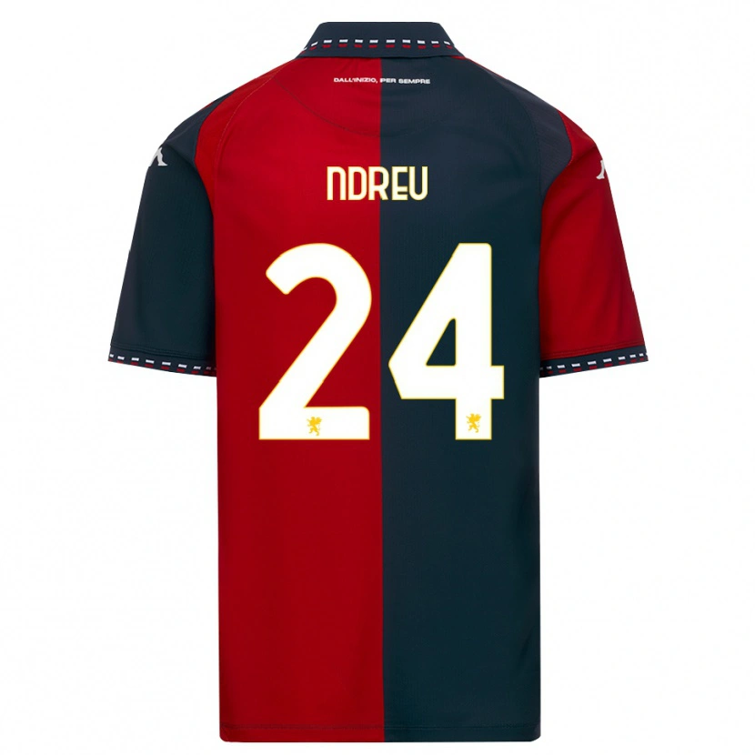 Danxen Men Rikardo Ndreu #24 Red Black White Home Jersey 2026/27 T-Shirt