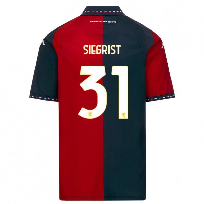 Danxen Men Benjamin Siegrist #31 Red Black White Home Jersey 2026/27 T-Shirt