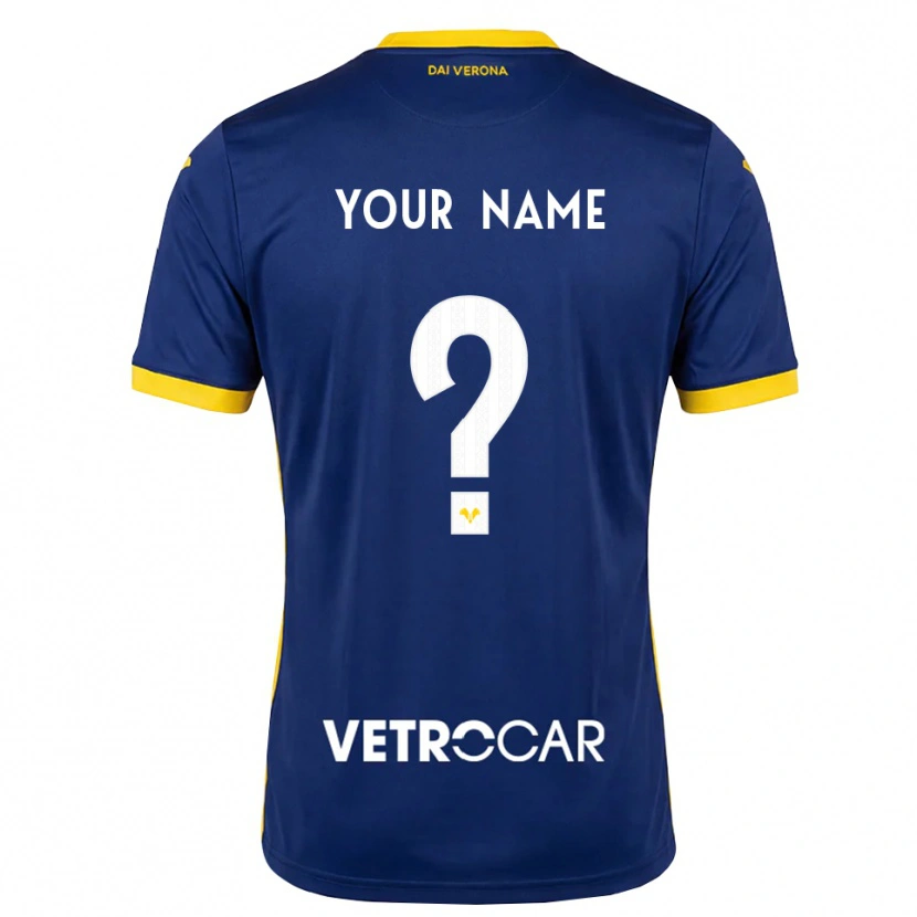 Danxen Men Your Name #0 Royal Blue Yellow White Home Jersey 2026/27 T-Shirt