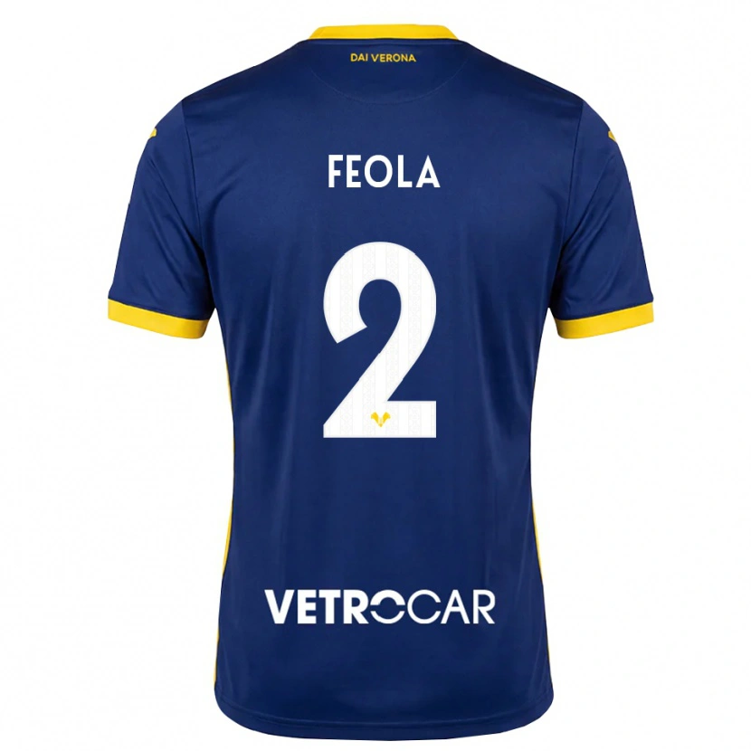 Danxen Men William Feola #2 Royal Blue Yellow White Home Jersey 2026/27 T-Shirt