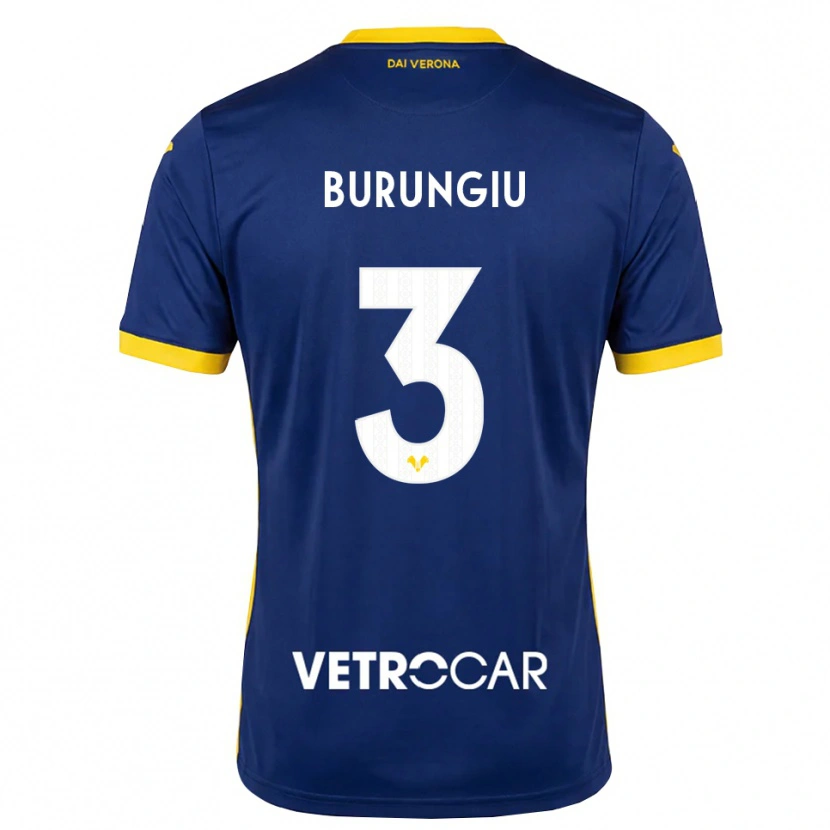 Danxen Men Luca Burungiu #3 Royal Blue Yellow White Home Jersey 2026/27 T-Shirt