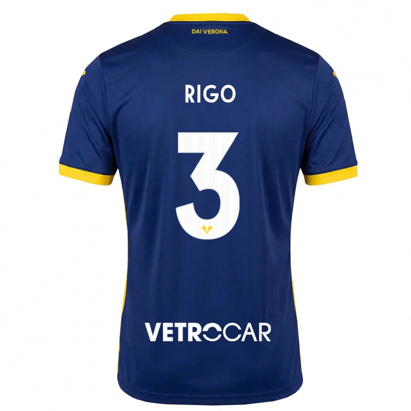 Danxen Men Mattia Rigo #3 Royal Blue Yellow White Home Jersey 2026/27 T-Shirt