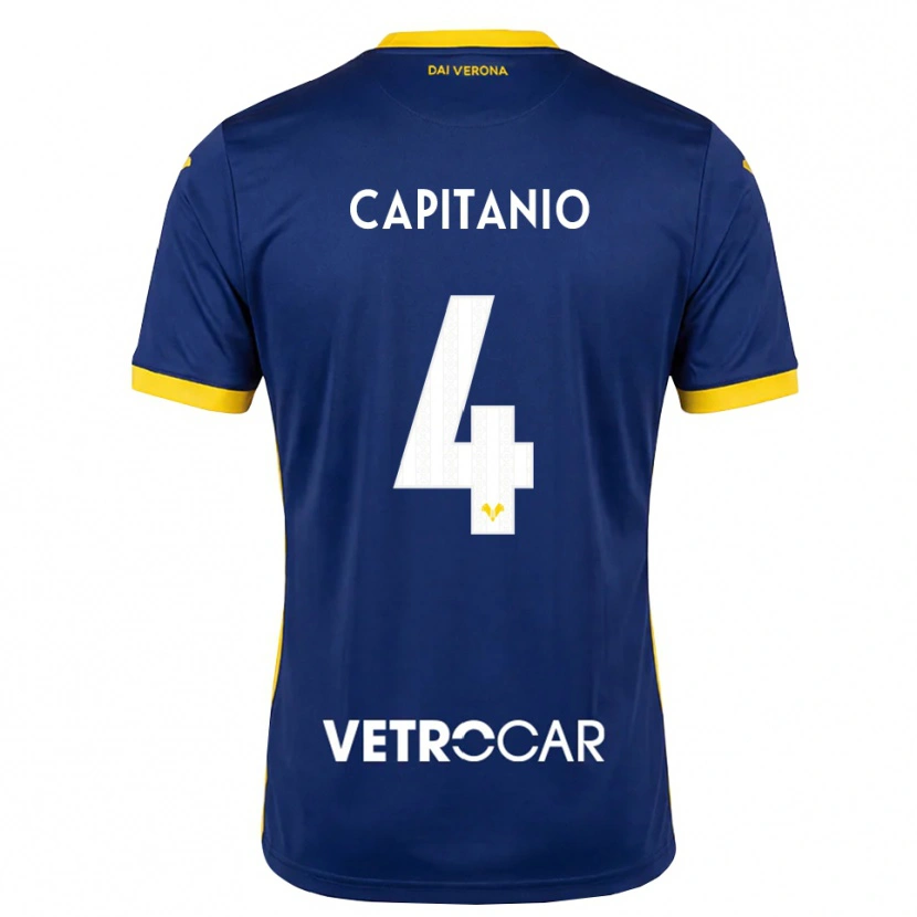 Danxen Men Alex Capitanio #4 Royal Blue Yellow White Home Jersey 2026/27 T-Shirt
