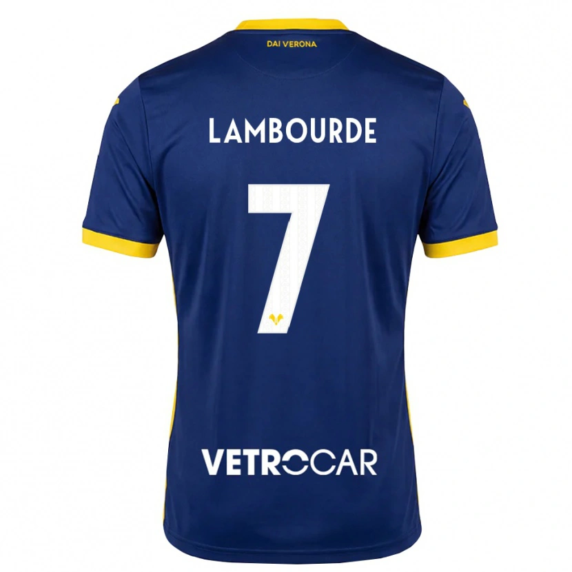 Danxen Men Mathis Lambourde #7 Royal Blue Yellow White Home Jersey 2026/27 T-Shirt
