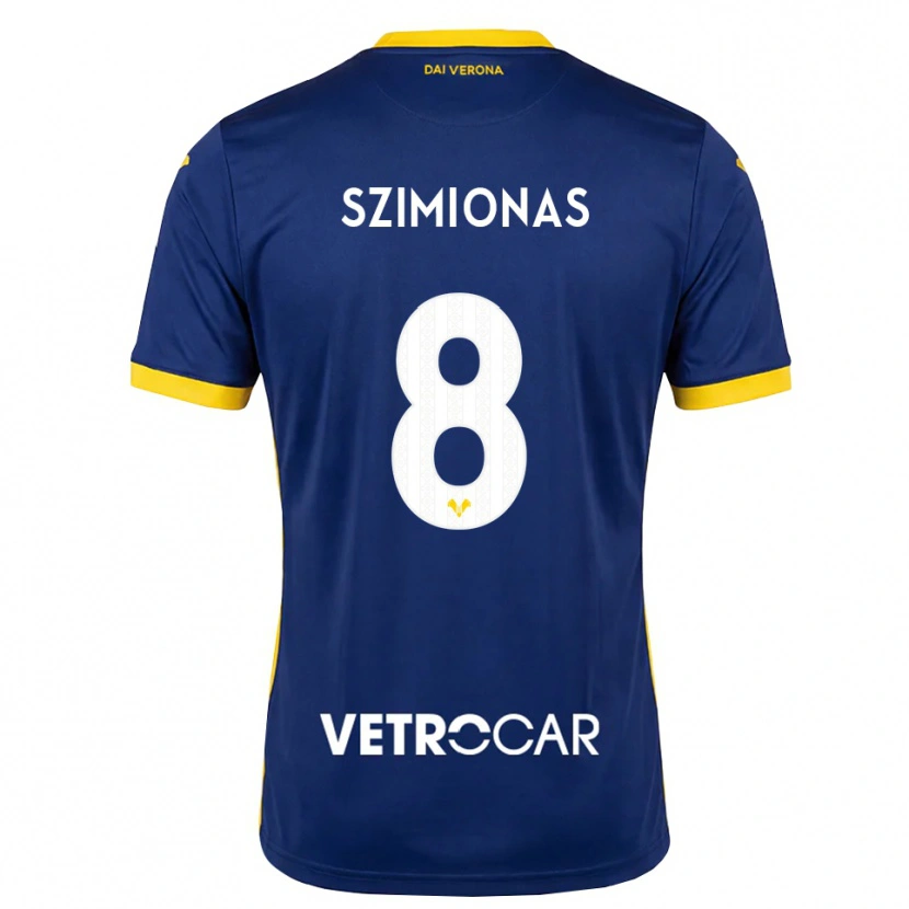 Danxen Men Luca Szimionaș #8 Royal Blue Yellow White Home Jersey 2026/27 T-Shirt